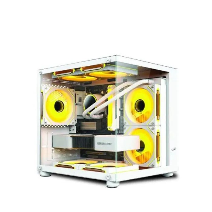 Case Aqual X2-M | Micro-ATX, White