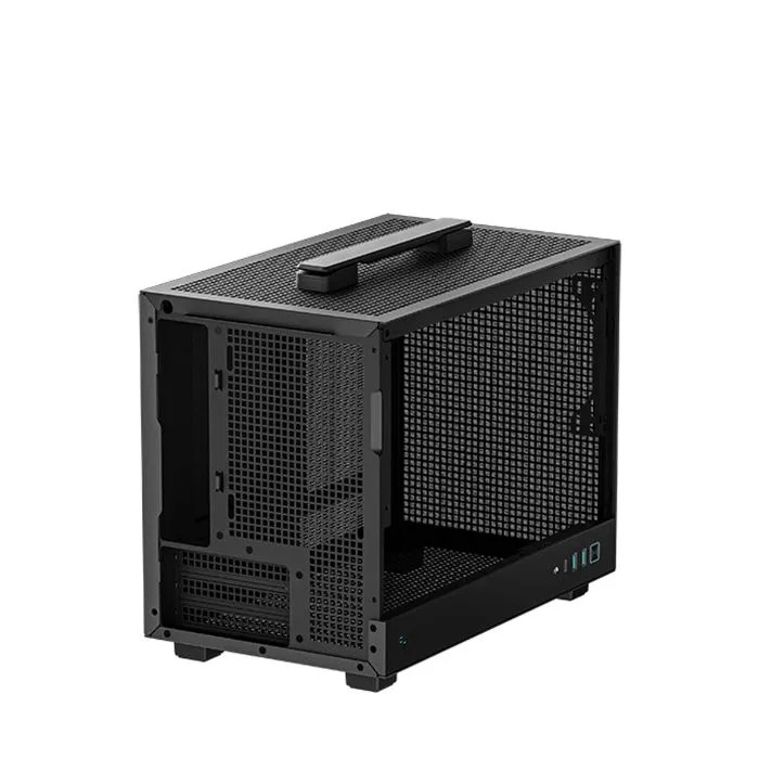 Case Deepcool CH160 Glass Mini-ITX | Black, No with fan