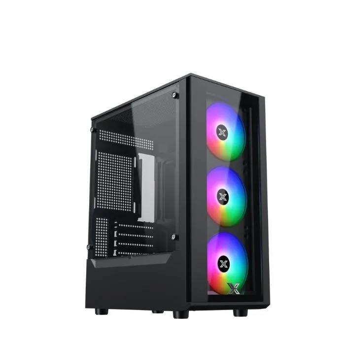 Case Xigmatek MYX 3F - Black | with 3 fan led