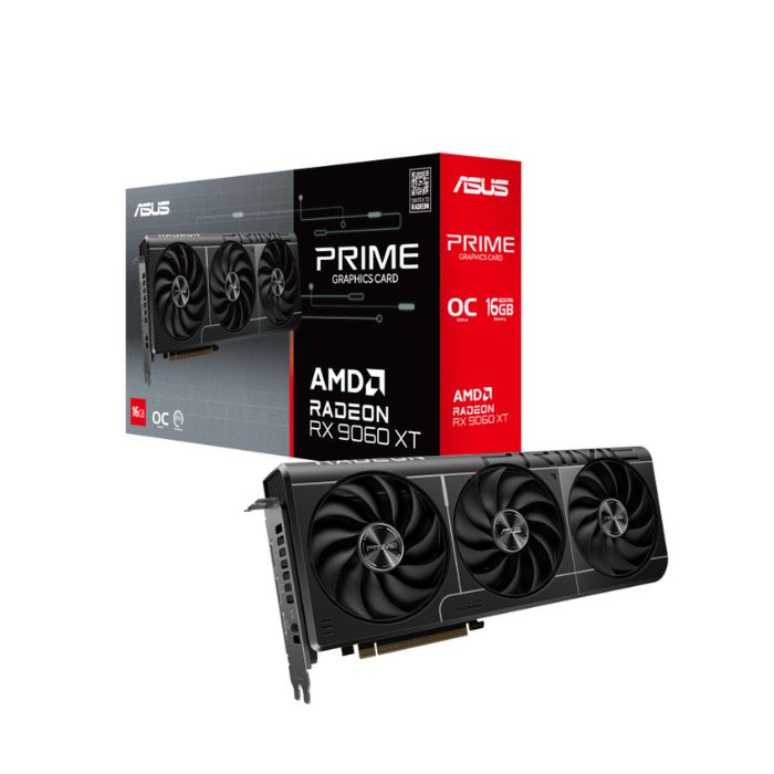 Graphics Card ASUS Prime Radeon RX 9060 XT 16GB GDDR6 OC Edition (PRIME-RX9060XT-O16G)