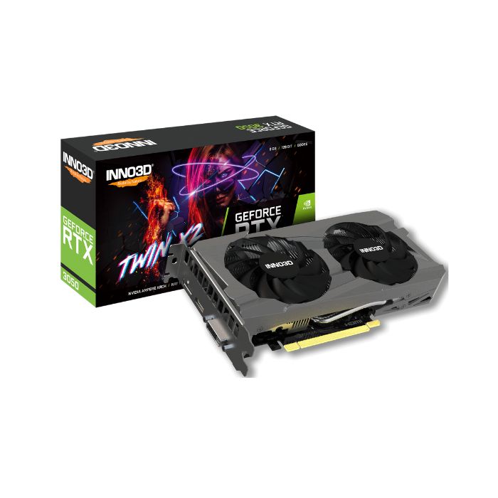 Graphics Card Inno3D Geforce RTX 3050 Twin X2 8GB GDDR6