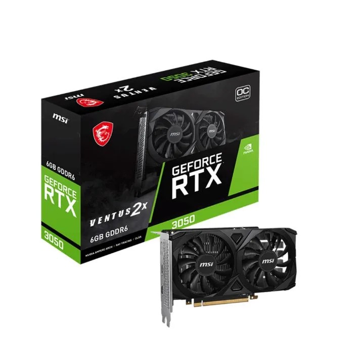 Graphics Card MSI RTX 3050 Ventus 2X 6G OC