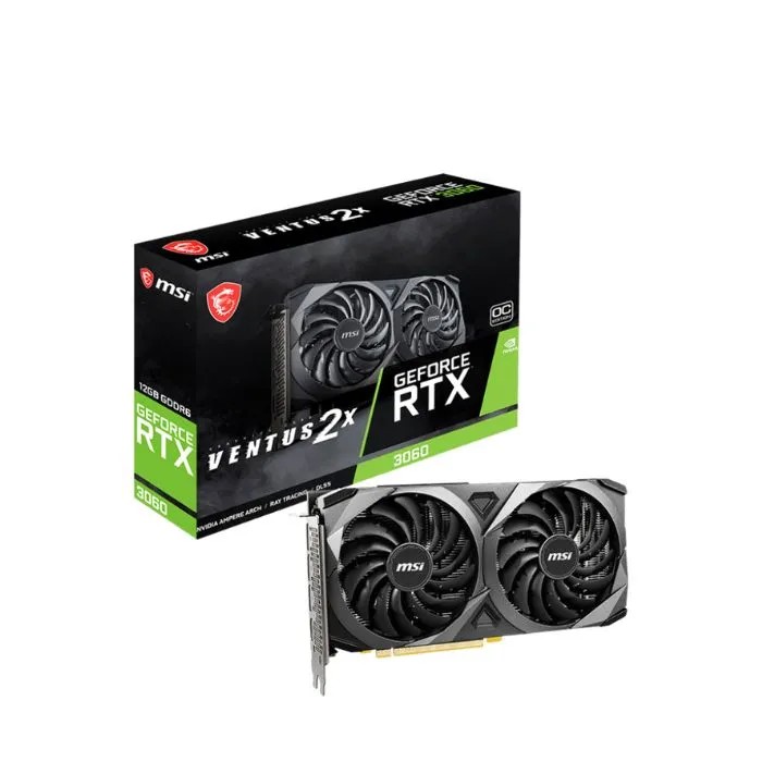 Graphics Card MSI RTX 3060 12GB GDDR6 Ventus 2X OC