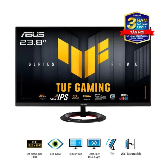 Monitor Asus TUF Gaming VG249Q5R (24", Full HD, IPS, 200Hz, 0.3ms)