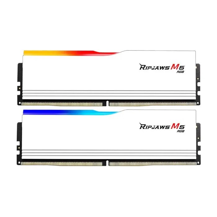 Ram GSkill Ripjaws M5 RGB White 32GB | 2x16GB, DDR5, 5200MHz