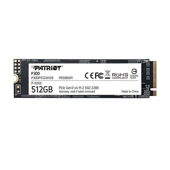 SSD 512GB Patriot P300 M2 2280 NVMe